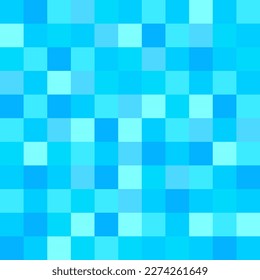 Bottom of pool seamless pattern. Background from blue little squares Vector illustration
