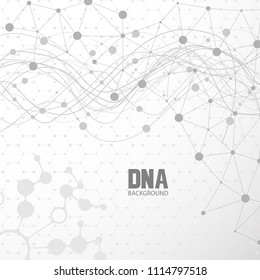 Bottom structure. Molecular and genetic mesh. Medicine and science. Vector graphics