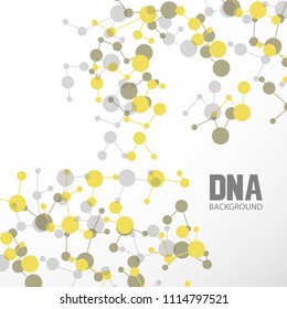 Bottom structure. Molecular and genetic mesh. Medicine and science. Vector graphics