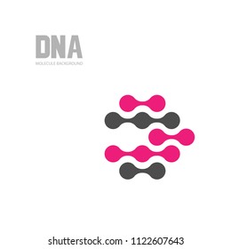 Bottom structure. Molecular and genetic mesh. Medicine and science. Vector graphics