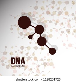 Bottom structure. Molecular and genetic mesh. Medicine and science. Vector graphics