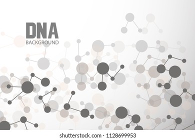 Bottom structure. Molecular and genetic mesh. Medicine and science. Vector graphics