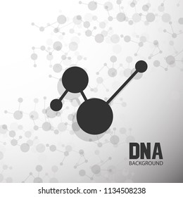 Bottom structure. Molecular and genetic mesh. Medicine and science. Vector graphics