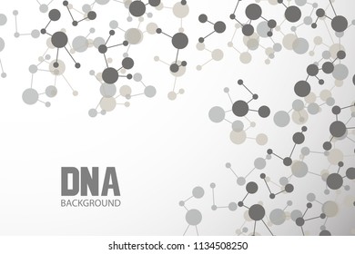 Bottom structure. Molecular and genetic mesh. Medicine and science. Vector graphics