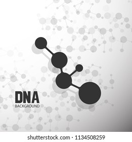 Bottom structure. Molecular and genetic mesh. Medicine and science. Vector graphics