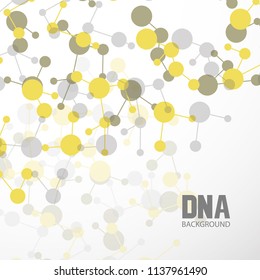 Bottom structure. Molecular and genetic mesh. Medicine and science. Vector graphics