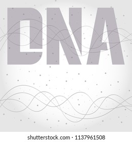 Bottom structure. Molecular and genetic mesh. Medicine and science. Vector graphics