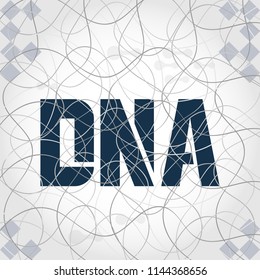 Bottom structure. Molecular and genetic mesh. Medicine and science. Vector graphics