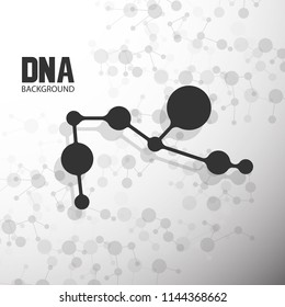 Bottom structure. Molecular and genetic mesh. Medicine and science. Vector graphics