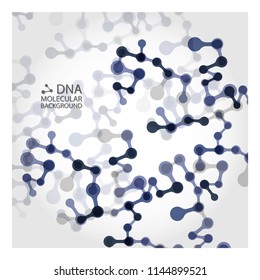 Bottom structure. Molecular and genetic mesh. Medicine and science. Vector graphics