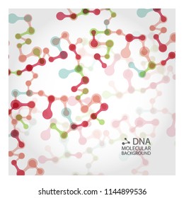Bottom structure. Molecular and genetic mesh. Medicine and science. Vector graphics