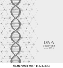 Bottom structure. Molecular and genetic mesh. Medicine and science. Vector graphics