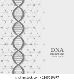 Bottom structure. Molecular and genetic mesh. Medicine and science. Vector graphics