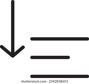 Bottom Text Edit Outline Icon