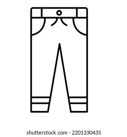 Bottom wear line Vector Icon easily modified


