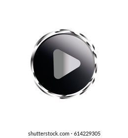 botton icon on the white background