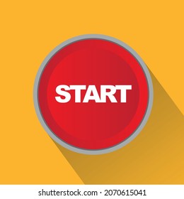 botton web start icon graphic push
