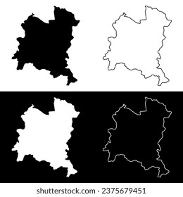 Mapa de la región de Boucle du Mouhoun, división administrativa de Burkina Faso.