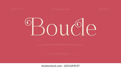Boucle modern creative minimal alphabet small letter logo design