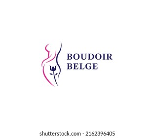 Plantilla vectorial de diseño de logotipo Boudoir	