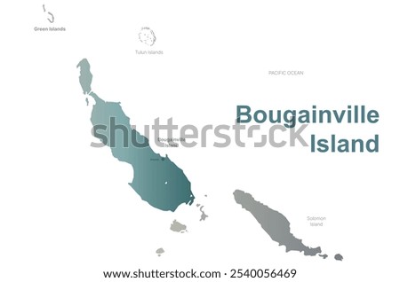 Bougainville Island map.
pacific ocean country map.