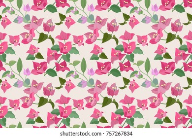 bougainvillea flowers seamless pattern for wallpaper,textile