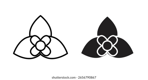 Bougainvillea icon Logo Design Vector Template Illustration