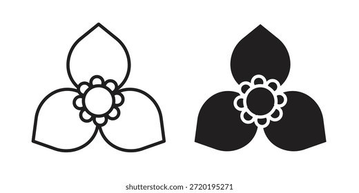 Iconos de buganvillas. Píxel perfecto. Icono de contorno de Vector. Concepto de logotipo plano.