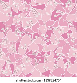 bougainvillea seamless vector pattern