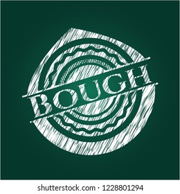 Bough on blackboard