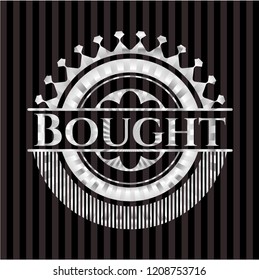 Bought silver emblem or badge