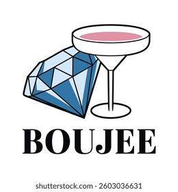 Boujee T Shirt Design Cool T-Shirt