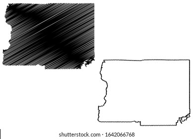 Boulder County, Colorado (U.S. county, United States of America,USA, U.S., US) map vector illustration, scribble sketch Boulder map