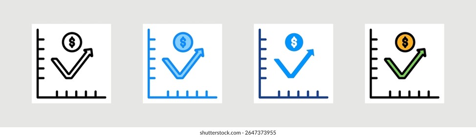 Repercussão Ícone Coleção Definir Estilo Múltiplo