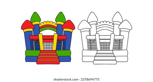 Bounce House Design Illustration vector eps format , suitable for your design needs, logo, illustration, animation, etc.
