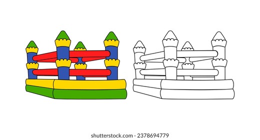Bounce House Design Illustration vector eps format , suitable for your design needs, logo, illustration, animation, etc.