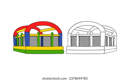 Bounce House Design Illustration vector eps format , suitable for your design needs, logo, illustration, animation, etc.