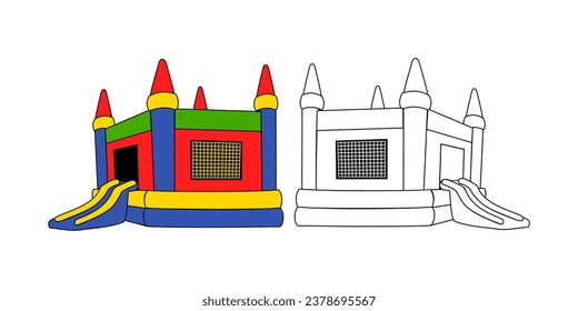 Bounce House Design Illustration vector eps format , suitable for your design needs, logo, illustration, animation, etc.