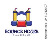 Bounce house design vector flat modern isolated illustration