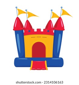 bounce house logo icon design vector flat modern isolated illustration