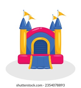 bounce house logo icon design vector flat modern isolated illustration