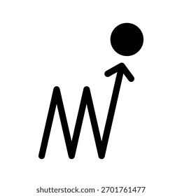 Ilustração de design de símbolo de vetor de ícone de repercussão