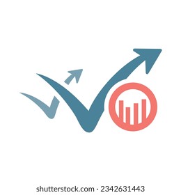 Bounce Rate Flat Colorful Icon Isolate On White Background Vector Illustration | Seo Icons