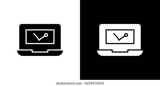 Icono de tasa de rebote del paquete de Vector de diseño de estilo glifo