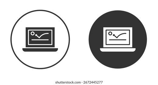 Clipart de Vector de icono de tasa de rebote en colores negros. adecuado para trabajo gráfico