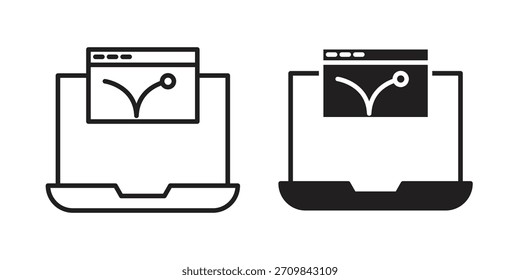 Ilustração do vetor do ícone de taxa de repercussão. Design plano. Símbolos de vetor de design gráfico.