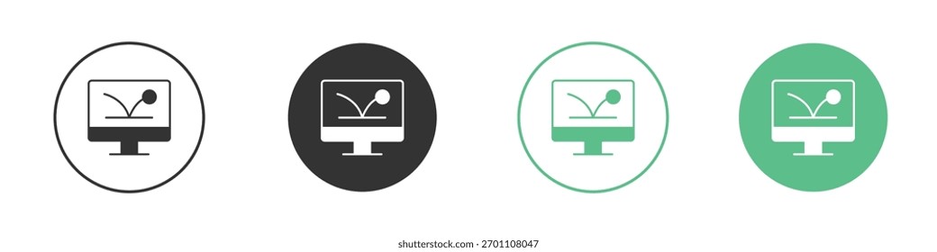 Pictograma de Vector de icono de tasa de rebote para Elementos de interfaz ui ux