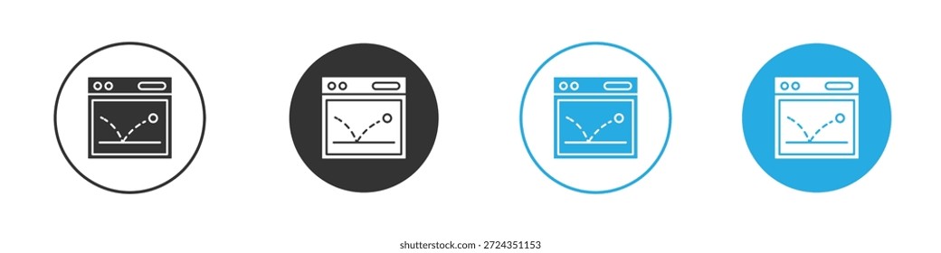 Elemento de design de ícones de taxa de rejeição. ilustração de vetor em fundo branco.