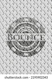 Bounce silver badge. Scales pattern. Vector Illustration. Detailed. 