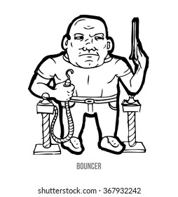 154 Club bouncer Stock Illustrations, Images & Vectors | Shutterstock